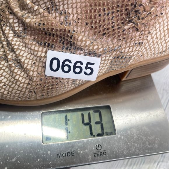 Baretraps Booties Women's Size 7.5 Brown Animal Print Snake Ankle Boots Shoes - Picture 14 of 14